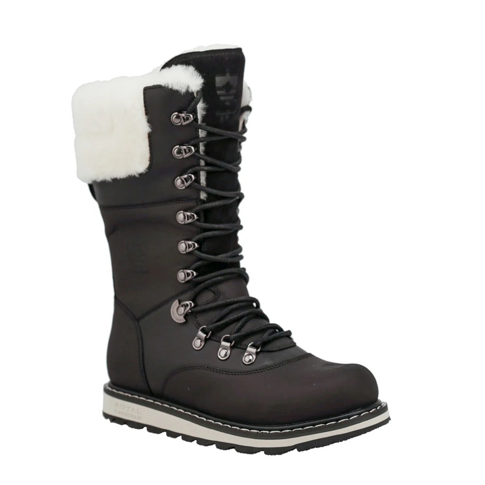 Royal Canadian Premium Waterproof Leather Shearling Winter Boots - Picture 2 of 10